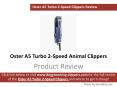 Oster A5 Turbo Animal Clippers Review