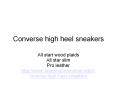 converse high heel sneakers PowerPoint PPT Presentation