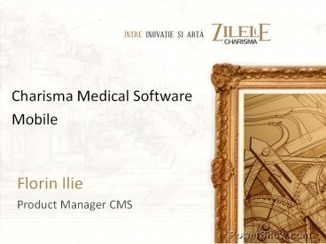 Mobile Charisma Medical Software
