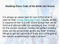 Wedding Dress Code of the Bride and Groom