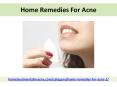 Home Remedies For Acne PowerPoint PPT Presentation