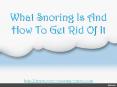 Stop Snoring Now PowerPoint PPT Presentation
