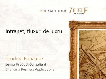 Charisma HCM - Intranet si fluxuri de lucru