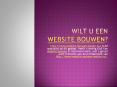 Website bouwen op een creatieve manier PowerPoint PPT Presentation