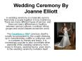 Wedding Ceremony By Joanne Elliott PowerPoint PPT Presentation