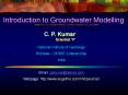 Introduction to Groundwater Modelling PowerPoint PPT Presentation