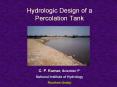 Hydrologic Design of a Percolation Tank PowerPoint PPT Presentation