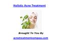Holistic Acne Treatment
