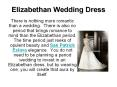 Elizabethan Wedding Dress PowerPoint PPT Presentation