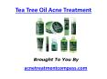Tea Tree Oil Acne Treatment PowerPoint PPT Presentation