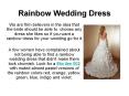 Rainbow Wedding Dress PowerPoint PPT Presentation