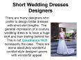 Short Wedding Dresses Designers