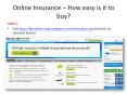 Online Insurance -  Easy to Buy