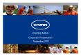 Cairn India Ltd Corporate Presentation Nov 2011