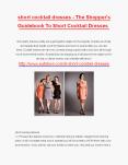 Short Cocktail dresses PowerPoint PPT Presentation