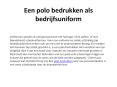 Een polo bedrukken als bedrijfsuniform PowerPoint PPT Presentation