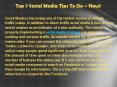 Top 7 Social Media Tips To Do – Now! PowerPoint PPT Presentation