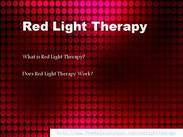 Red Light Therapy