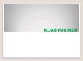 HIJAB FOR MEN PowerPoint PPT Presentation