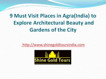 Most Visited Agra Tourist Places