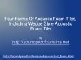 Audio Acoustic Foam Types