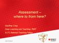 Assessment - where to from here? PowerPoint PPT Presentation