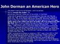 John Dorman an American Hero PowerPoint PPT Presentation