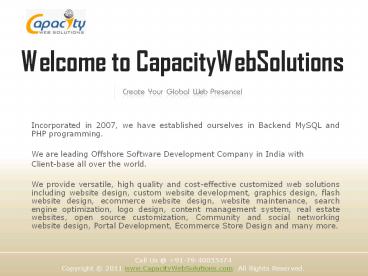 Website Design & Development Company, India