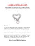 STERLING SILVER JEWELRY PowerPoint PPT Presentation