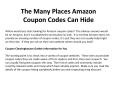 The Many Places Amazon Coupon Codes Can Hide