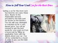How to Sell Your Used Car for the Best Price PowerPoint PPT Presentation
