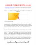 College works painting scams