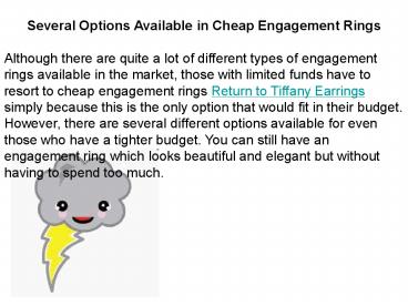 Several Options Available in Cheap Engagement Rings