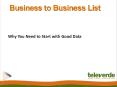 Business to Business List - Televerde PowerPoint PPT Presentation