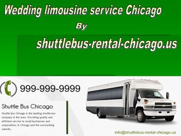 Wedding bus rental Chicago