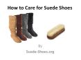 How To Care For Suede Shoes PowerPoint PPT Presentation