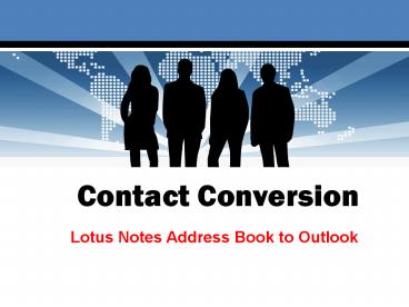 Lotus Notes Address Book to Outlook Converter