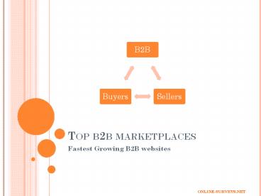 Top 5 Growing B2B MarketPlaces