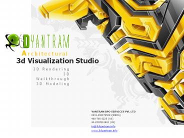 3D Architectural visualization design with outsourcing company india