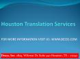 Translation Houston | Translation Agency Houston - www.desss.com PowerPoint PPT Presentation