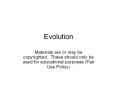 Evolution1 PowerPoint PPT Presentation