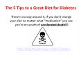 Diabetes Tips PowerPoint PPT Presentation