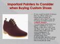 Important Pointers to Consider when Buying Custom Shoes | men's shoes