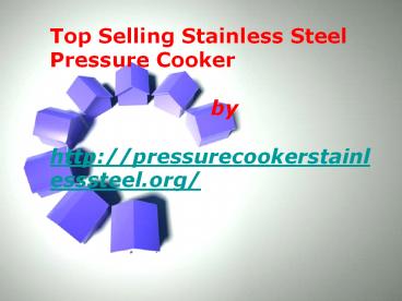 Stainless Steel Pressure Cooker