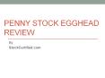 Penny Stock Egghead Review PowerPoint PPT Presentation