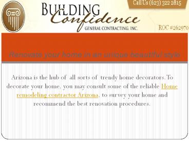 Home improvement tips