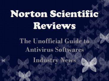Industry News : Norton Scientific Reviews