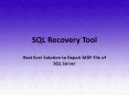 SQL Server Database Restore PowerPoint PPT Presentation