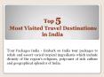 Top 5 Destinations India