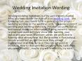 Wedding Invitation Wording PowerPoint PPT Presentation